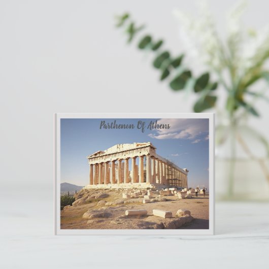 Parthenon van Athene Briefkaart (Staand voorkant)