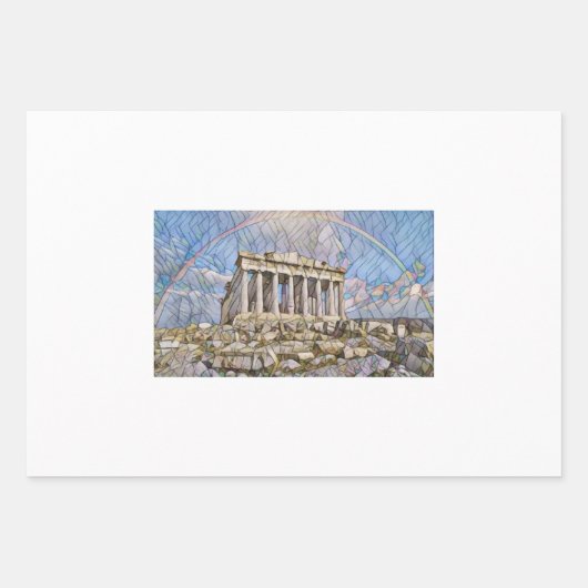 Parthenon van Mirsat Karabel Inpakpapier Vel (Voorkant 3)