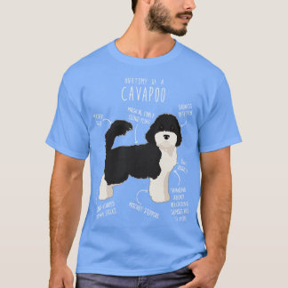 Parti Cavapoo Hond Anatomie 2 T-shirt