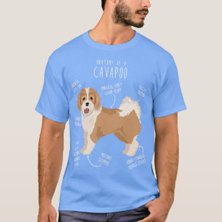 Parti Cavapoo Hondenanatomie T-shirt