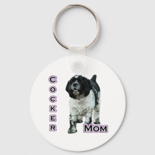 Parti Cocker Spaniel Moeder; Moeder van Cocker Spa Sleutelhanger