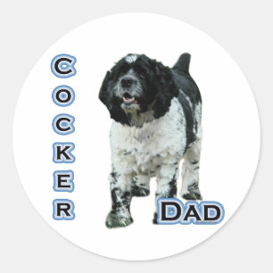 Parti Cocker Spaniel Vader 4 - Sticker