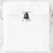Parti Engelse Cocker Spaniel Geschiedenis Ronde Sticker (Tas)