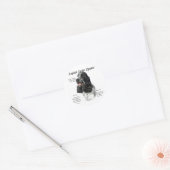 Parti Engelse Cocker Spaniel Geschiedenis Ronde Sticker (Envelop)