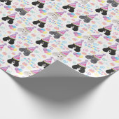 Parti Poedel Verjaardag inpakpapier (Hoek)