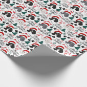 Parti Poodle Kerst Inpakpapier (Hoek)