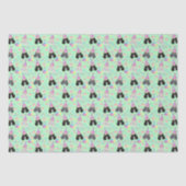 Parti Poodle Tissue Paper in Green Tissuepapier (Voorkant)