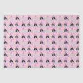 Parti Poodle Tissue Paper in Pink Tissuepapier (Voorkant)