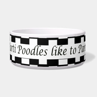 Parti Poodles als partij Voerbakje