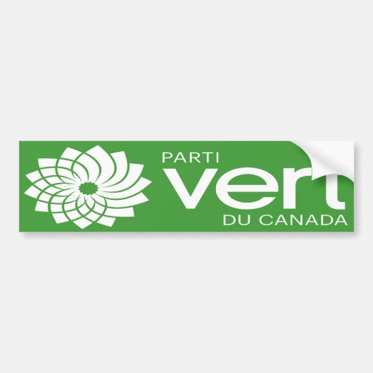 Parti Vert du Canada Logo Bumpersticker (Voorkant)