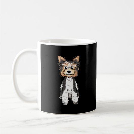 Parti Yorkie Cute Art Koffiemok (Links)