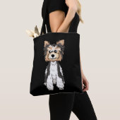 Parti Yorkie Cute Art Tote Bag (Dichtbij)