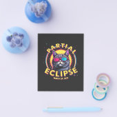 Partial Eclipse 2025 Kattenastronomie KItten liefh Flyer (Enkel)