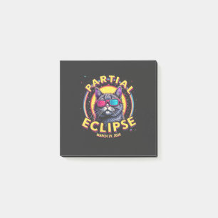 Partial Eclipse 2025 Kattenastronomie KItten liefh Post-it® Notes