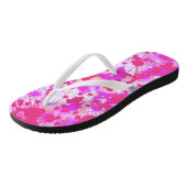 Partical Pinks Print Design Teenslippers (Schuin)