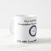 Participation Award - 2008 ARRL Sweepstakes Koffiemok (Voorkant links)