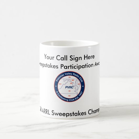 Participation Award - 2008 ARRL Sweepstakes Koffiemok (Center)