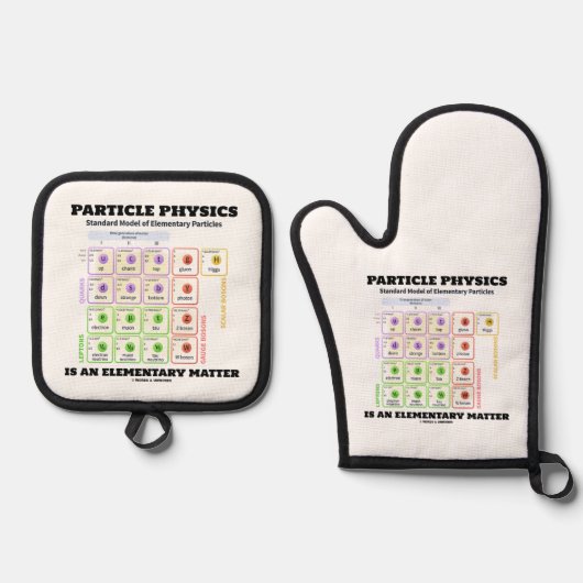 Particle Physics Is An Elementary Matter Model Ovenwant & Pannenlap Set (Voorkant)