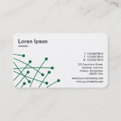 Particle tracks - Forest Green op wit Visitekaartje (Achterkant)