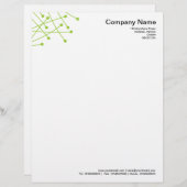 Particle Tracks - Martian Green Custom Briefhoofd (Voorkant / Achterkant)