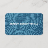 Particulier detective bureau visitekaartje (Voorkant)