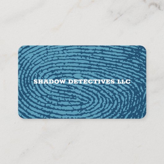Particulier detective bureau visitekaartje (Voorkant)