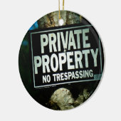 Particulier eigendom - geen draagdeursluiter keramisch ornament (Links)