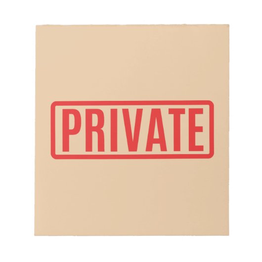 Particulier Notitieblok (Voorkant)