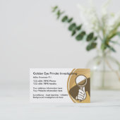 Particulier onderzoek en toezicht visitekaartje (Staand voorkant)