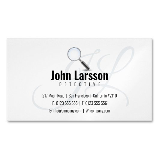 Particulier onderzoek | Rechercheur Magnetisch Visitekaartje (Voorkant)