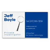 Particulier onderzoek | Rechercheur Professional B Magnetisch Visitekaartje (Voorkant)