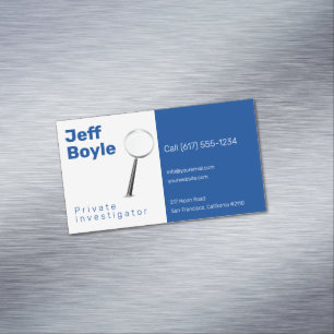 Particulier onderzoek   Rechercheur Professional B Magnetisch Visitekaartje