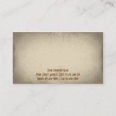 Particulier onderzoeker detective Visitekaartje (Achterkant)