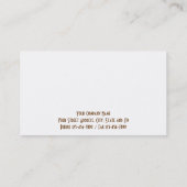 Particulier onderzoeker detective Visitekaartje (Achterkant)