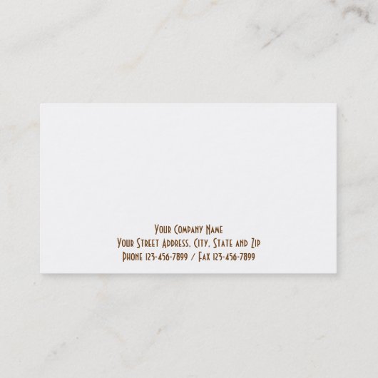 Particulier onderzoeker detective Visitekaartje (Achterkant)