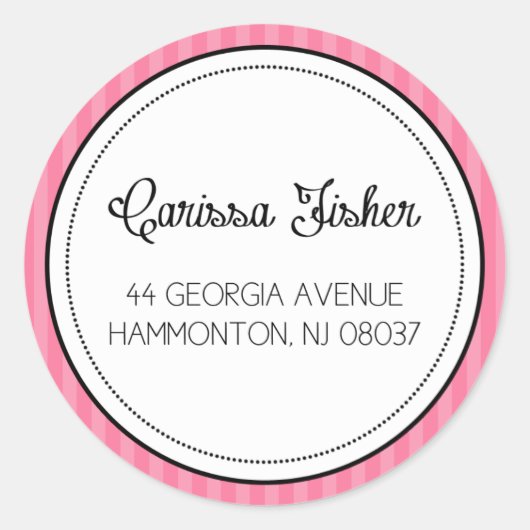 particulier ronde sticker (Voorkant)