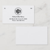 Particulier Visitekaartje MBW 3 (Voorkant / Achterkant)