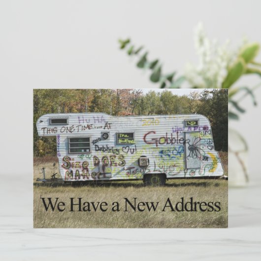 Particuliere adreswijziging - Graffiti Trailer Aankondiging (Staand voorkant)
