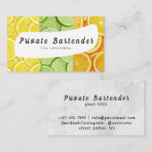 Particuliere Bartender Visitekaartje (Voorkant / Achterkant)