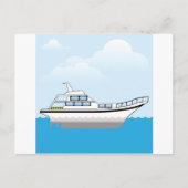 Particuliere boot briefkaart (Voorkant)