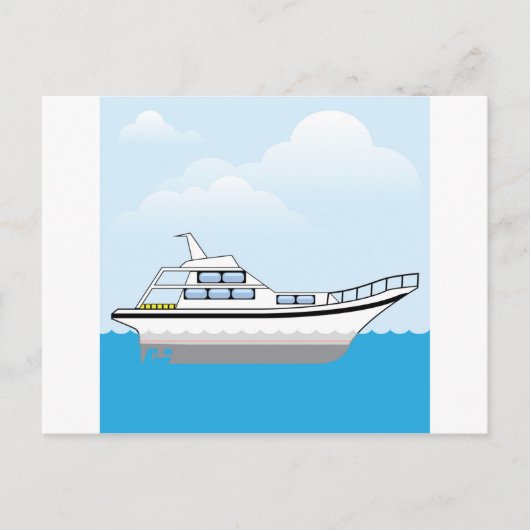 Particuliere boot briefkaart (Voorkant)