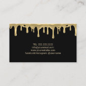 Particuliere Chef Modern Gold Drids Modern Party C Visitekaartje (Achterkant)