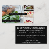 Particuliere Chef Services | Catering-Visitekaartj Visitekaartje (Voorkant / Achterkant)