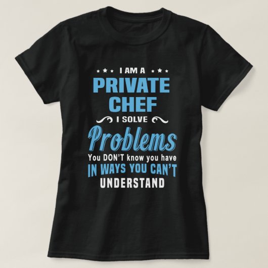 Particuliere Chef T-shirt (Design voorkant)