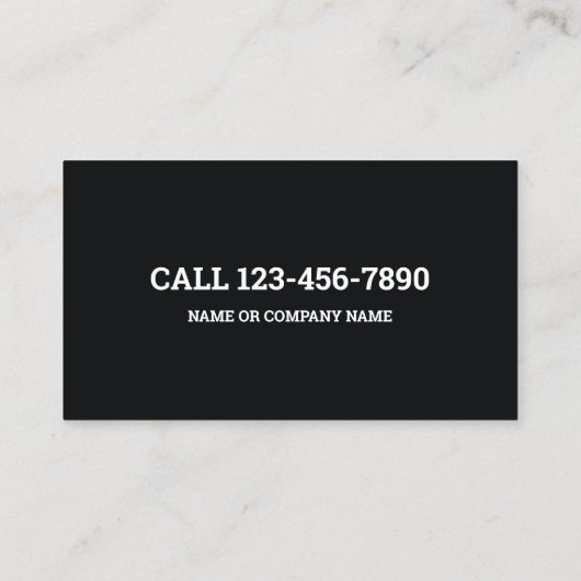 Particuliere detective contactkaartje (Achterkant)