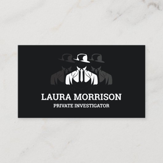 Particuliere detective contactkaartje (Voorkant)