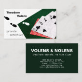 Particuliere detective grappig aanpasbaar visitekaartje (Voorkant / Achterkant)