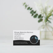 Particuliere detective veiligheidsonderzoeker visitekaartje (Staand voorkant)