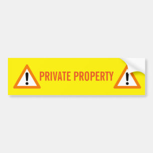 PARTICULIERE EIGENDOM BUMPERSTICKER