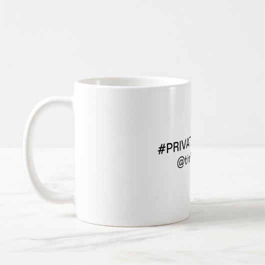 Particuliere Eigendomsmok Koffiemok (Links)